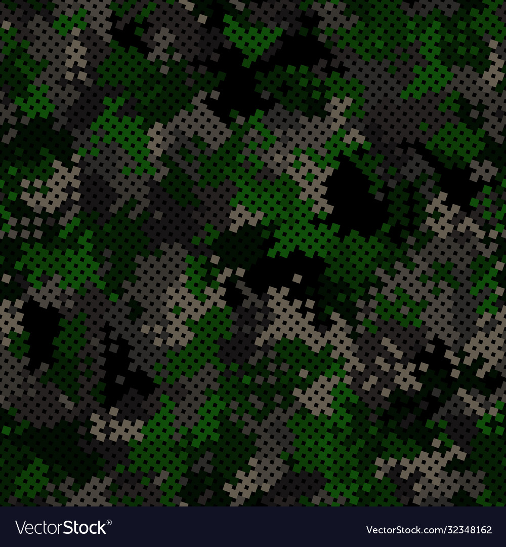 Nahtlose digitale Waldfläche Pixel Camo Textur