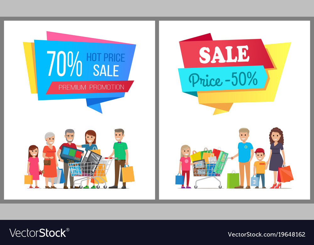 Set of special sale posters