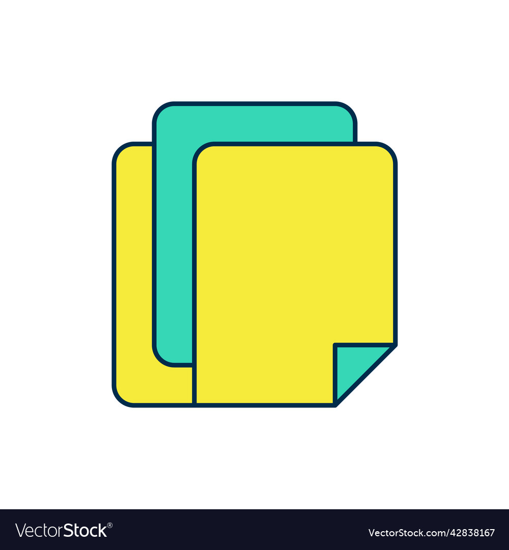 Filled outline file document icon isolated Vector Image Filled outline file document icon isolated