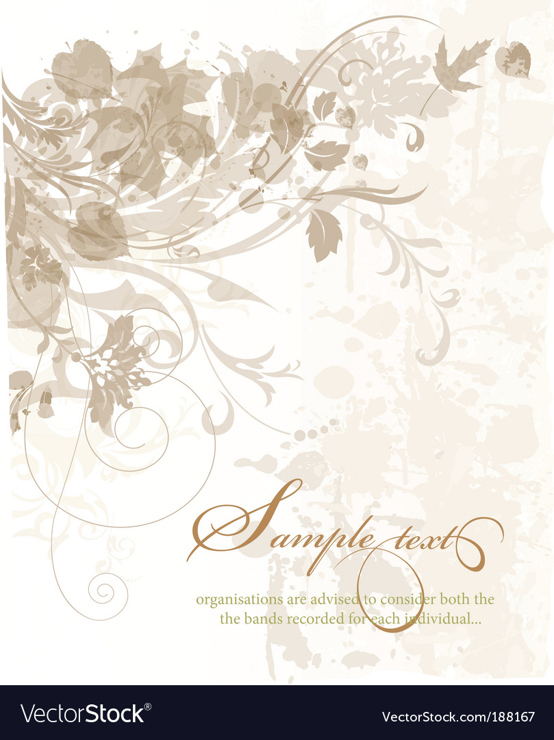 Floral Scroll Pattern Background