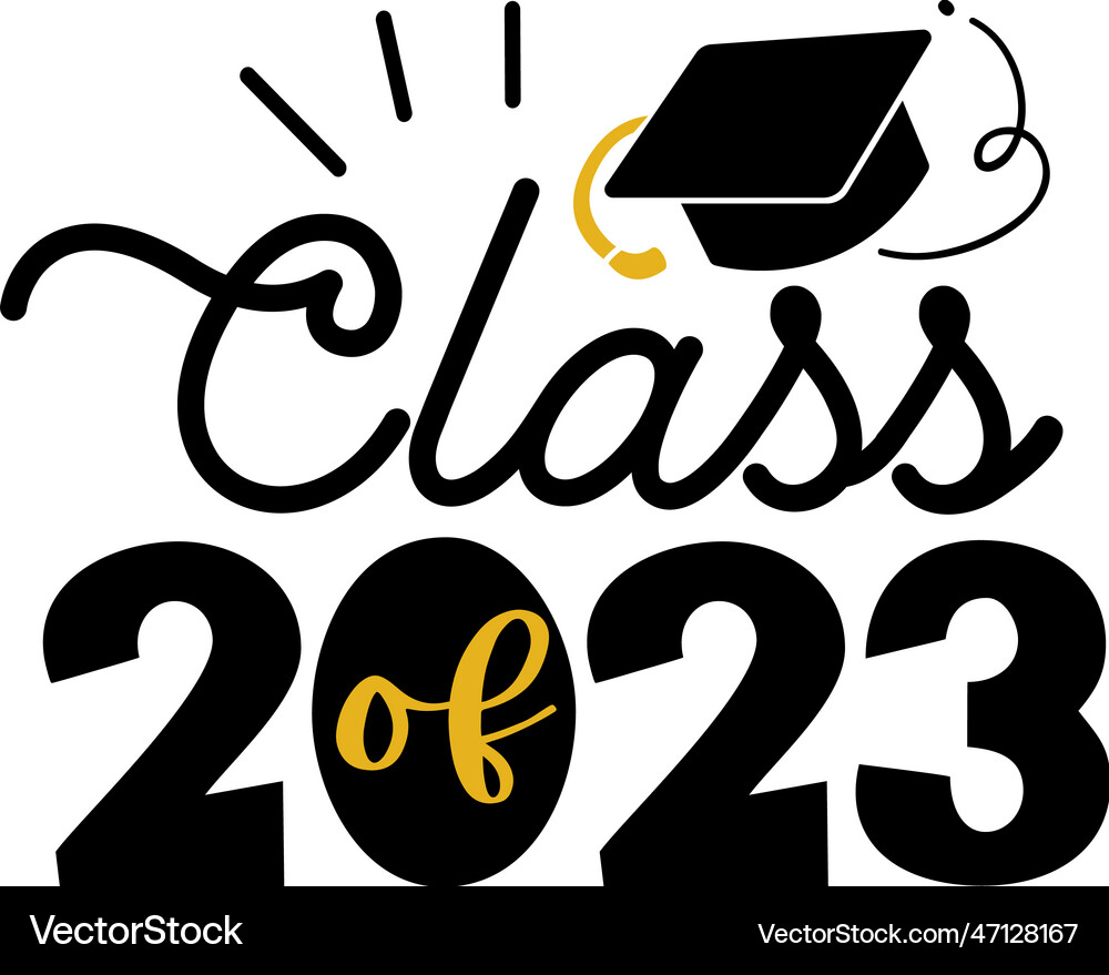 Graduation hand written lettering graduate quote Vector Image