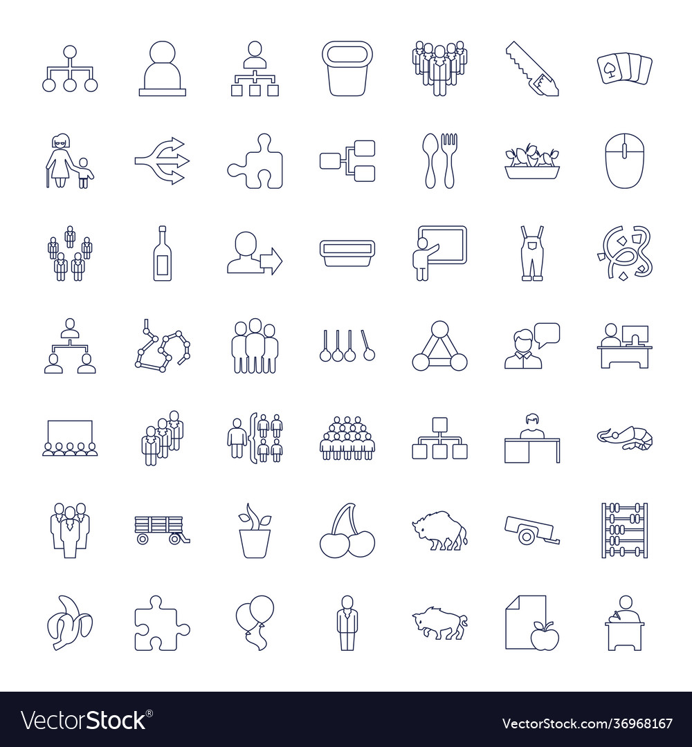 Group icons Royalty Free Vector Image - VectorStock