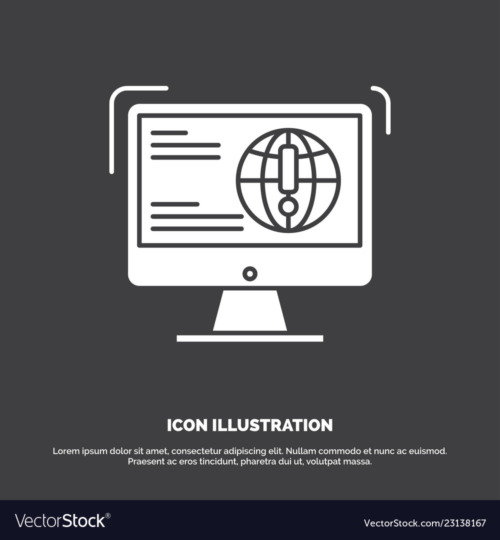 Information content development website web icon vector image Information content development website web icon