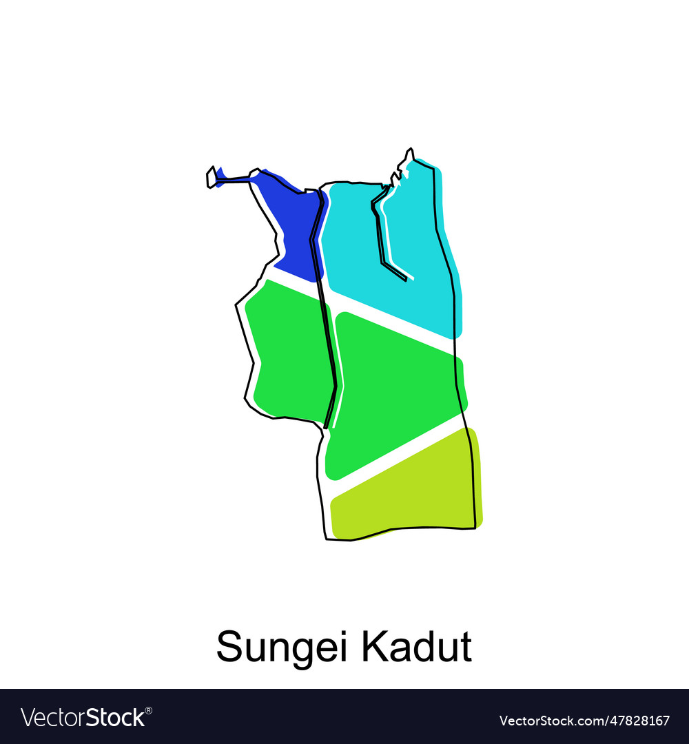 Map of sungei kadut design template national Vector Image