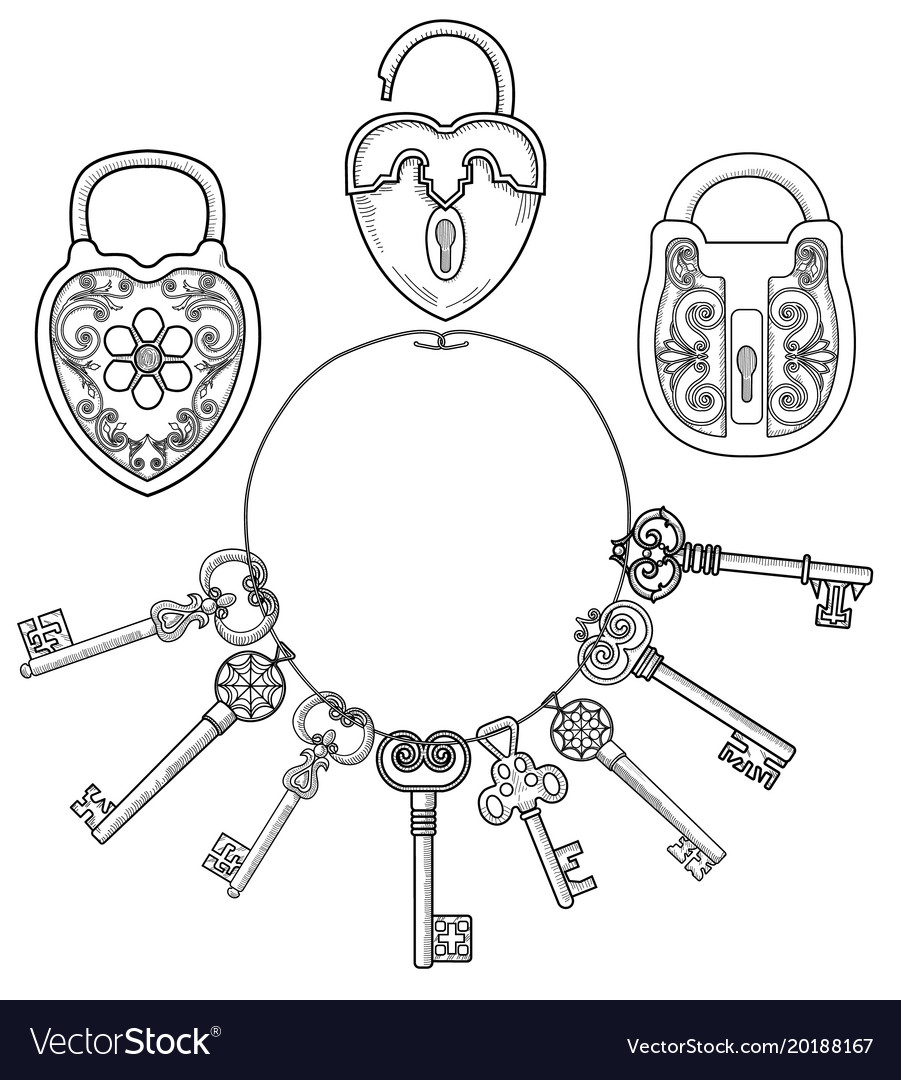Retro locks and keys