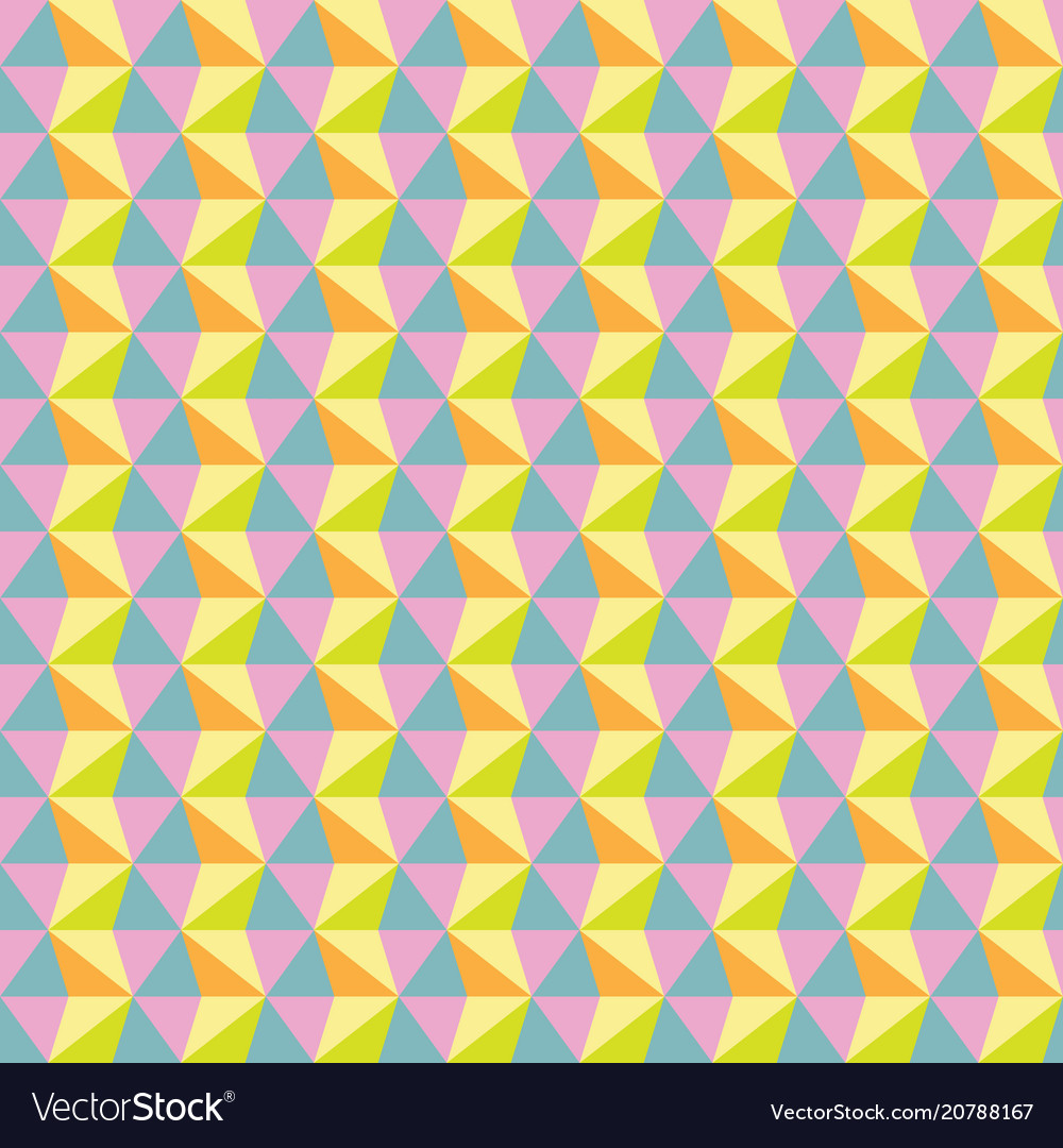 Seamless abstract colorful triangle pattern vector image Seamless abstract colorful triangle pattern