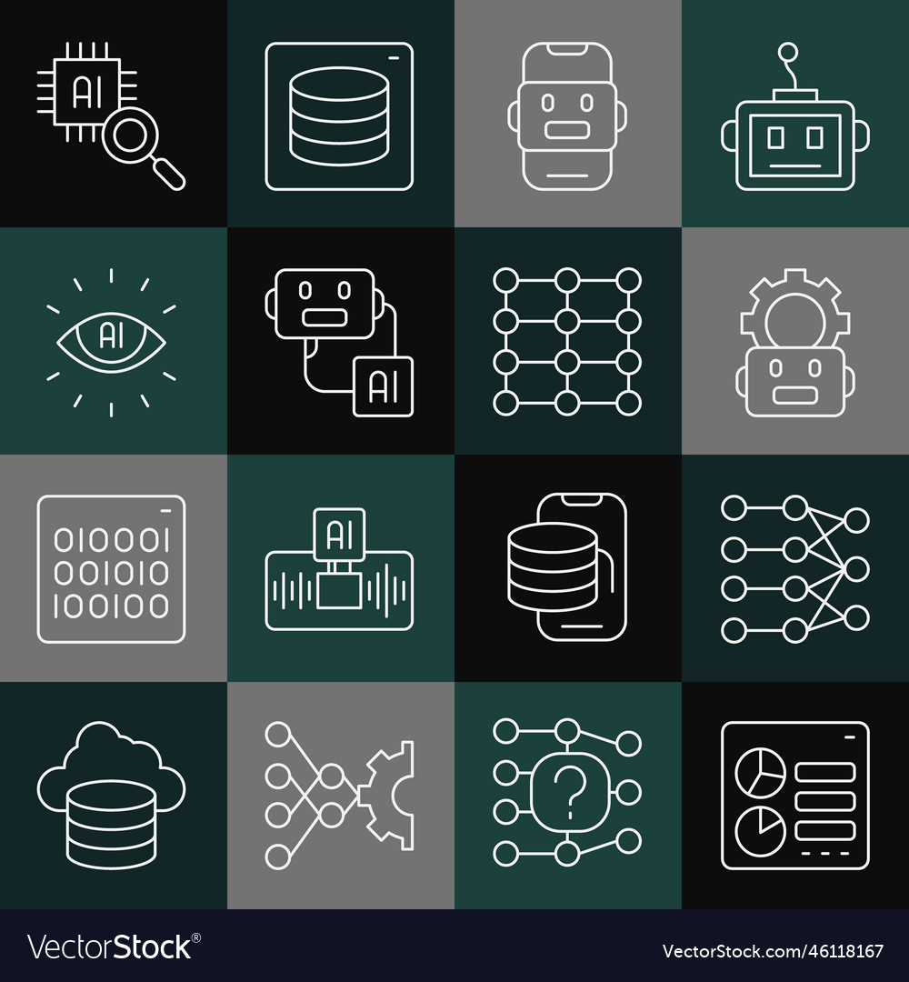 Zeile Computer api Schnittstelle neuronal Netzwerk vector image Zeile Computer api Schnittstelle neuronal Netzwerk