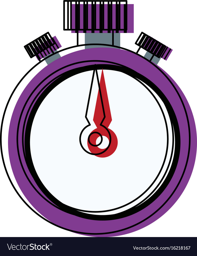 Stopwatch timer chronometer counter flat icon