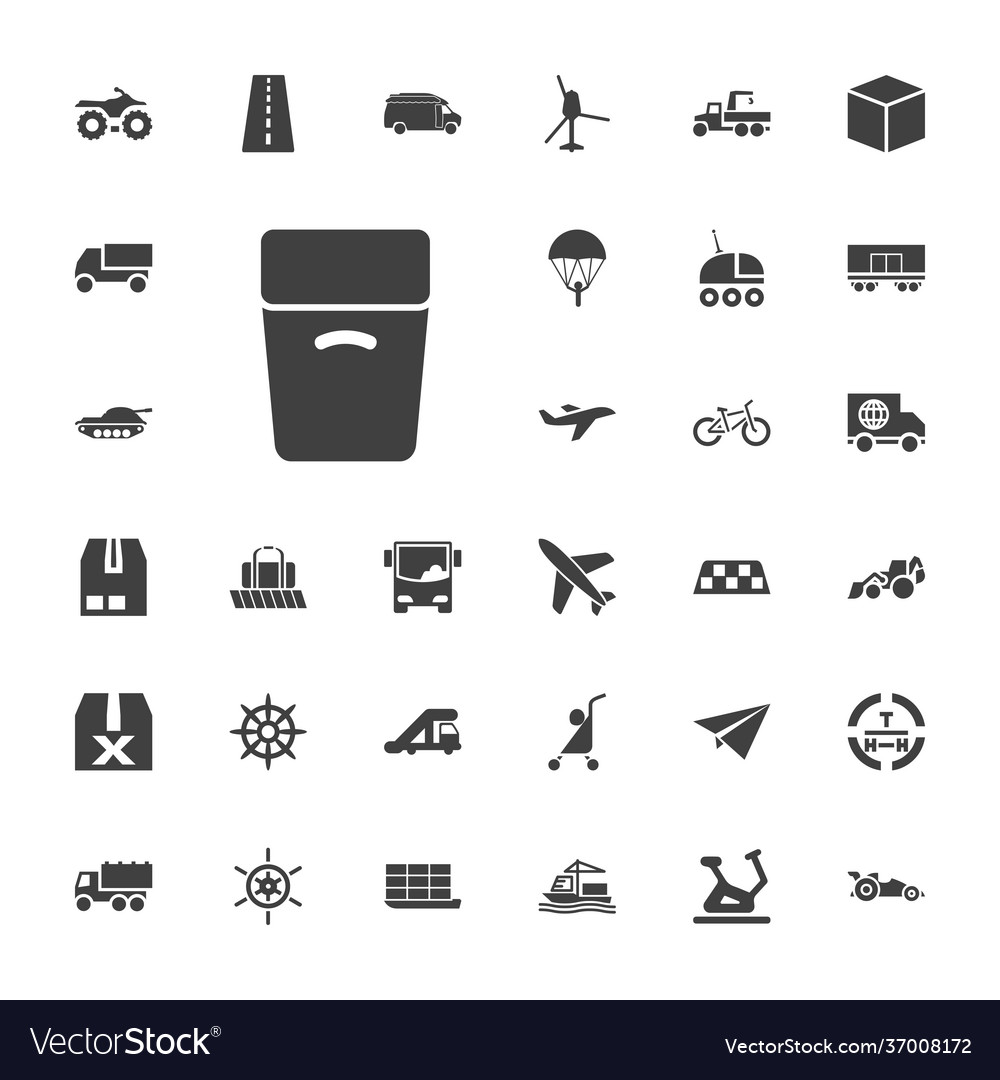 33 transport icons Royalty Free Vector Image - VectorStock