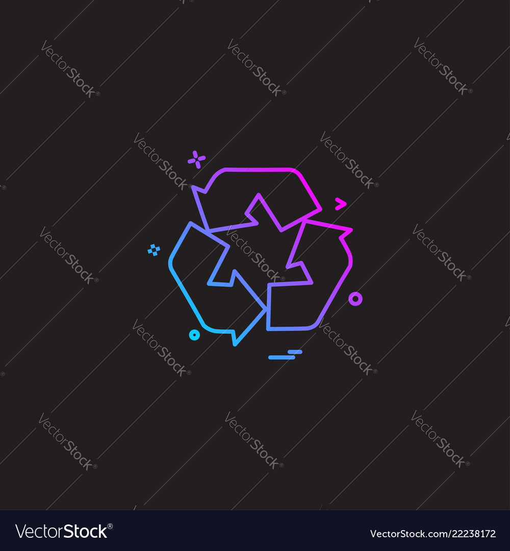 Arrow line loop rotate icon vector image Arrow line loop rotate icon