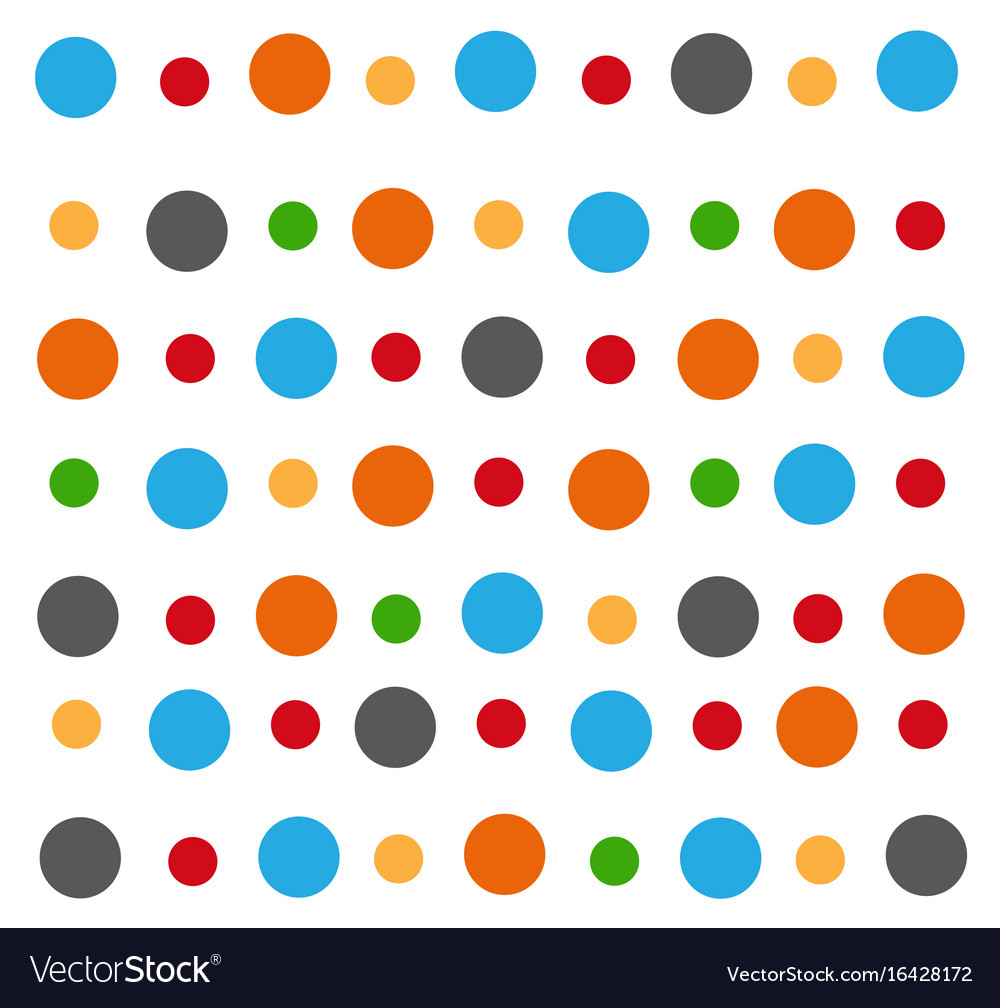Colored circle seamless pattern