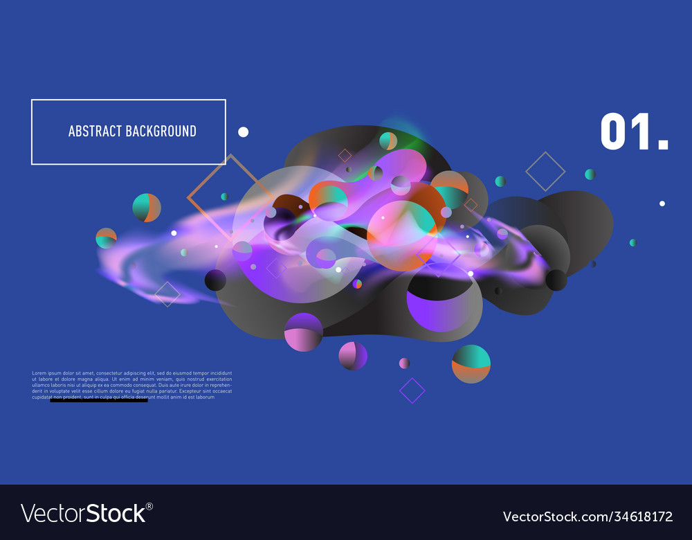 Colorful abstract fluid gradient pattern