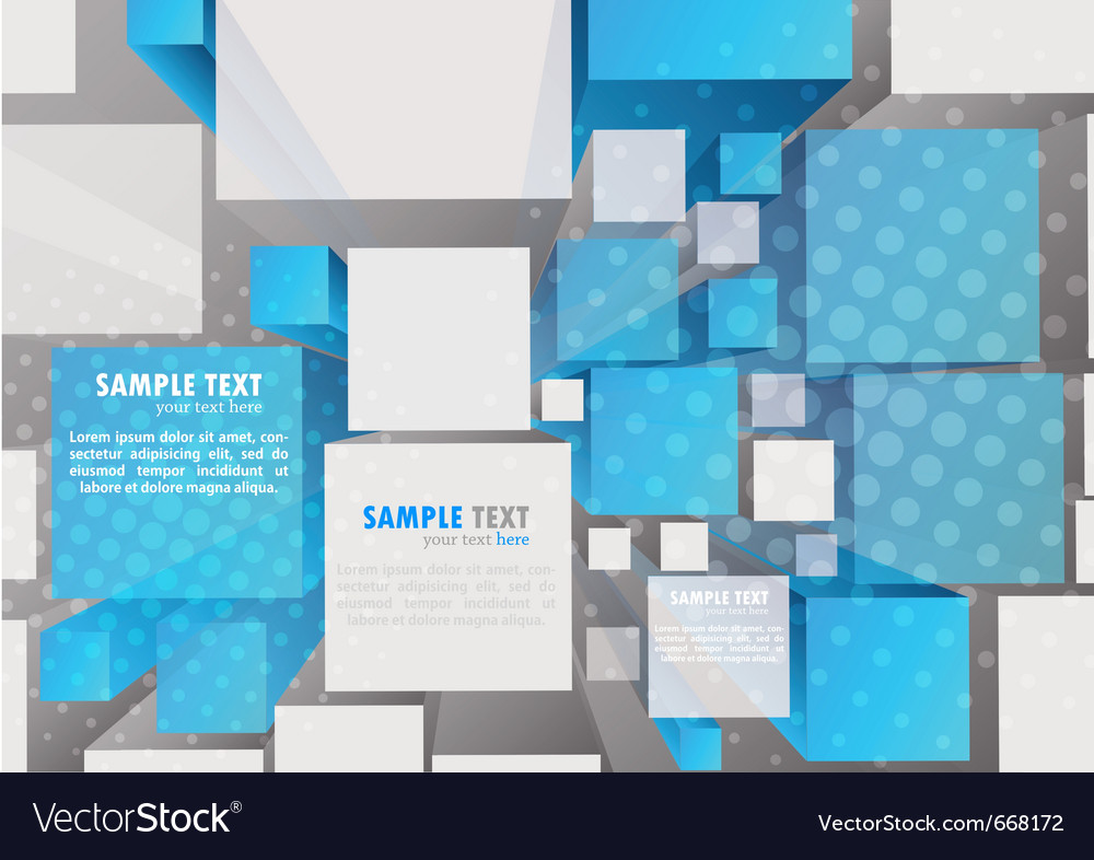 Futuristic 3D Cube Background