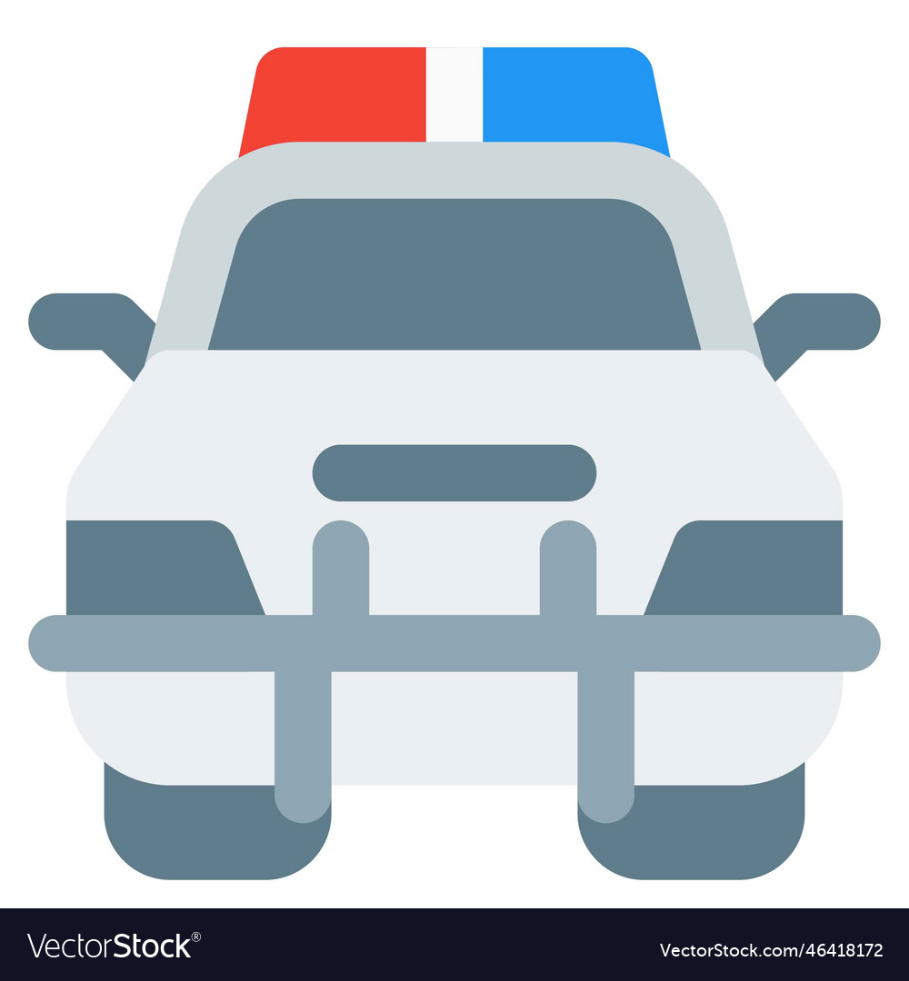 Police vehicle for transportation during patrols Vector Image