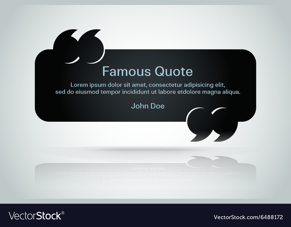 Quote border Royalty Free Vector Image - VectorStock