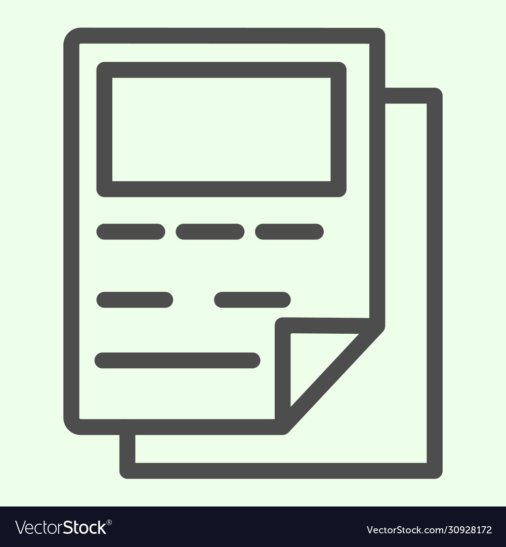Report line icon business documentation text file