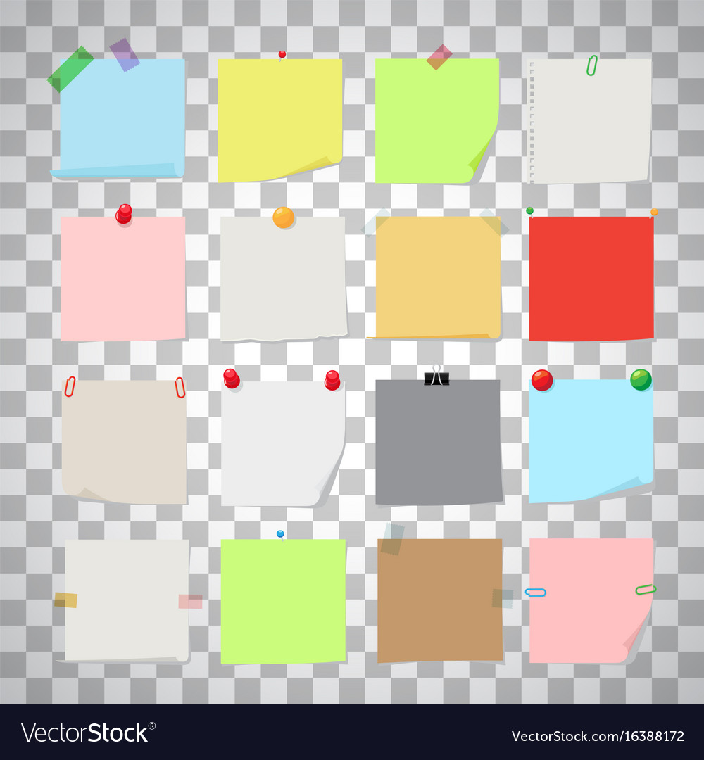 Set of Colorful Sticky Notes