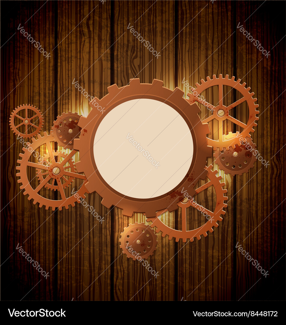 Steampunk Background Royalty Free Vector Image
