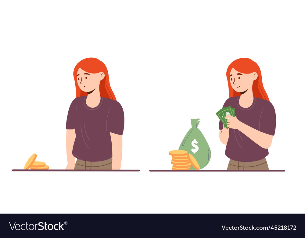 Woman earns money