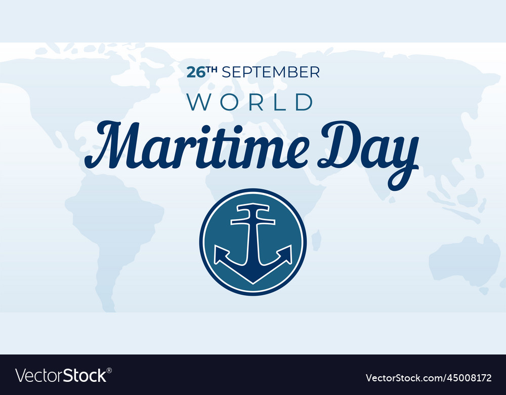 World maritime day background Royalty Free Vector Image