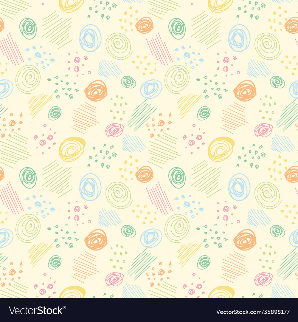 Abstract random colorful figures seamless pattern