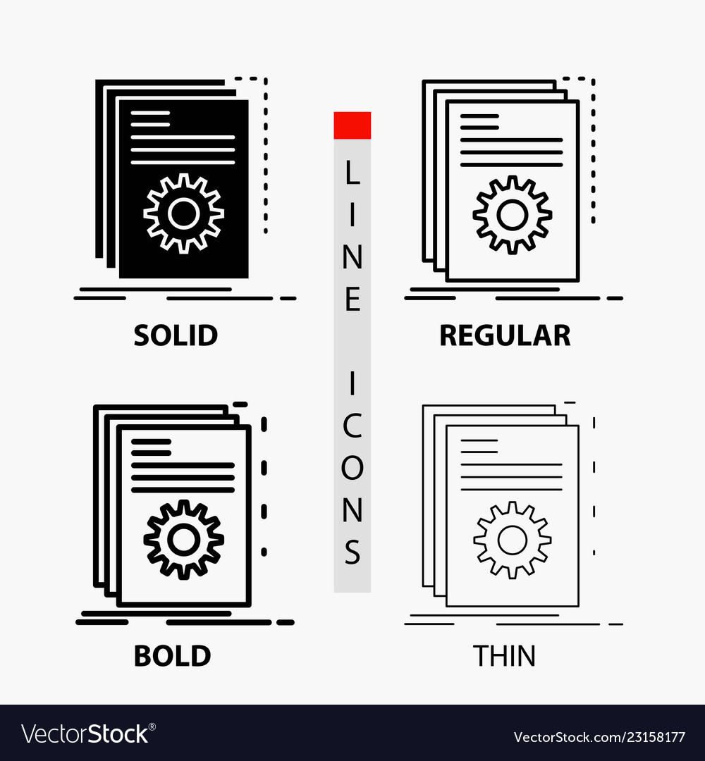 App build developer program script icon in thin vector image App build developer program script icon in thin