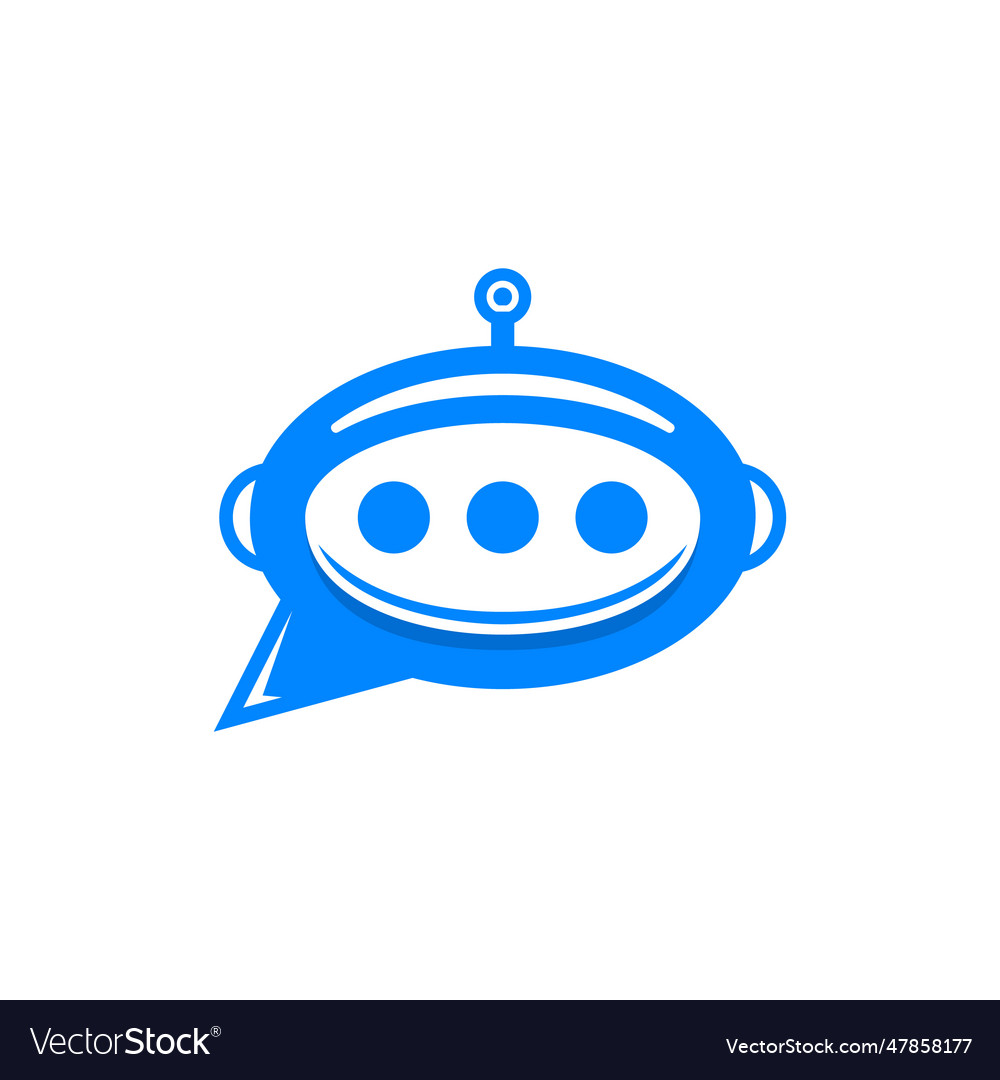 Chat bot design virtual smart Vector Image Chat bot design virtual smart