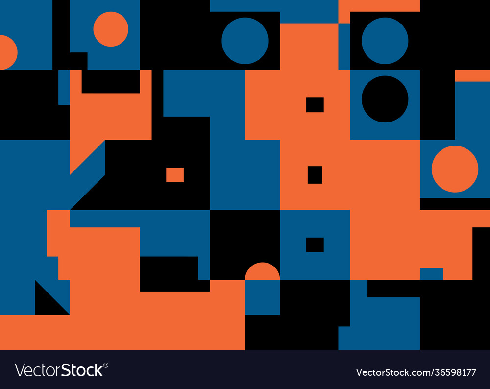 Deconstructed abstract pattern design vector image Deconstructed abstract pattern design