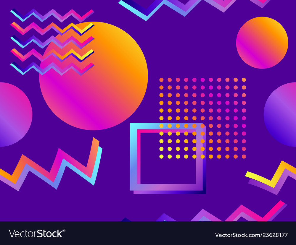 Futurism seamless pattern gradient shape vector image Futurism seamless pattern gradient shape