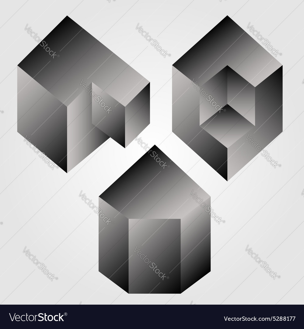 Isometric objects in axonometric view