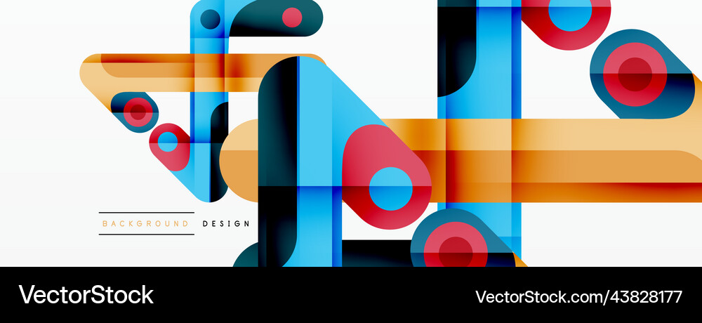 Lines geometric creative abstract background Vector Image