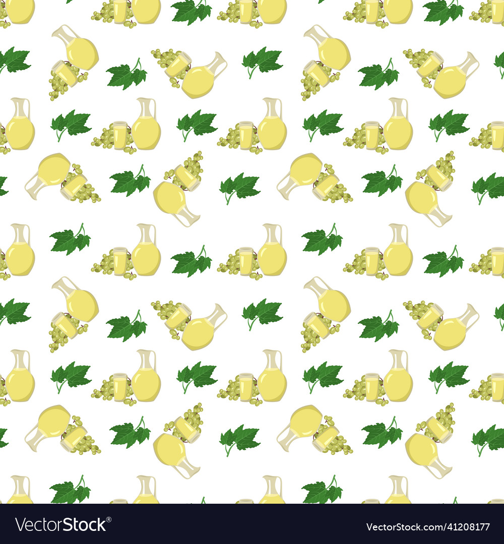 Seamless pattern with grape juice vector image Seamless pattern with grape juice