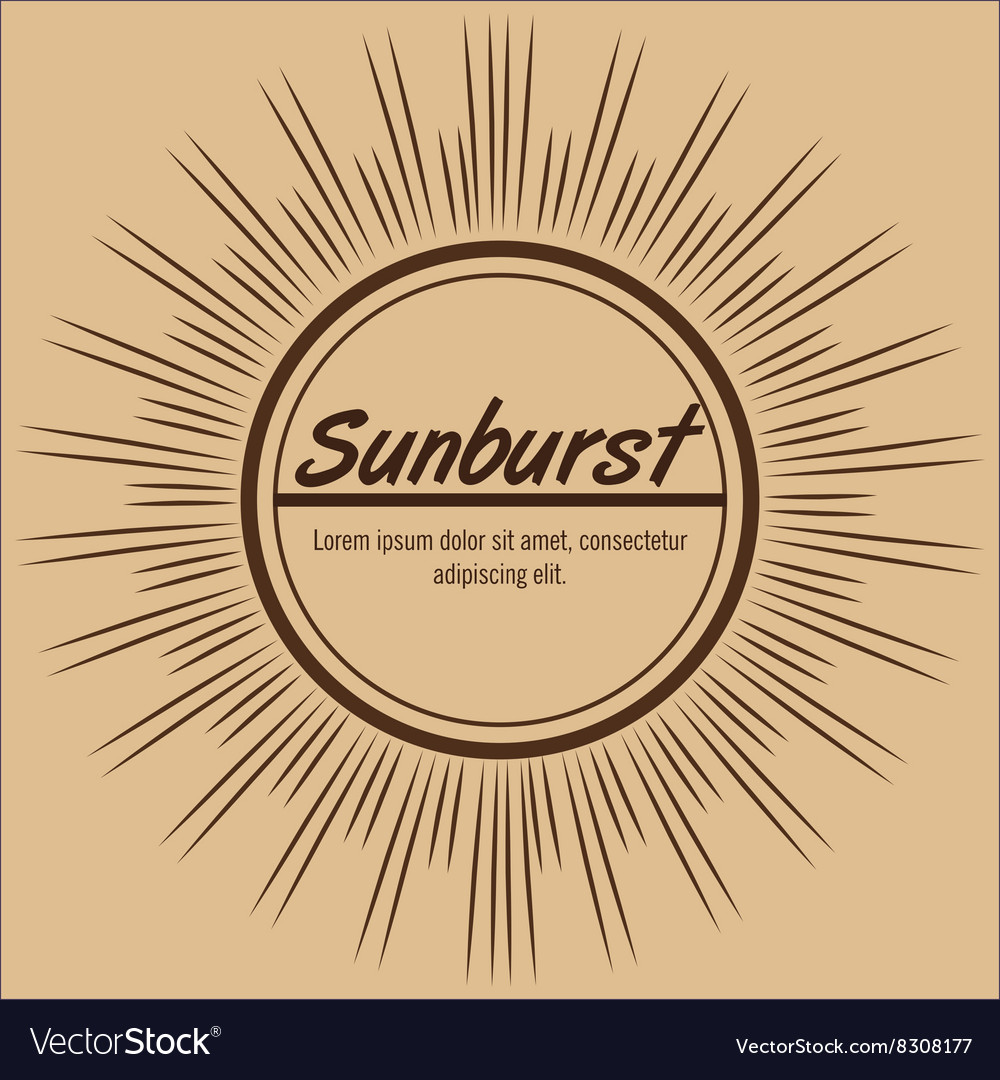 Sunburst pattern design