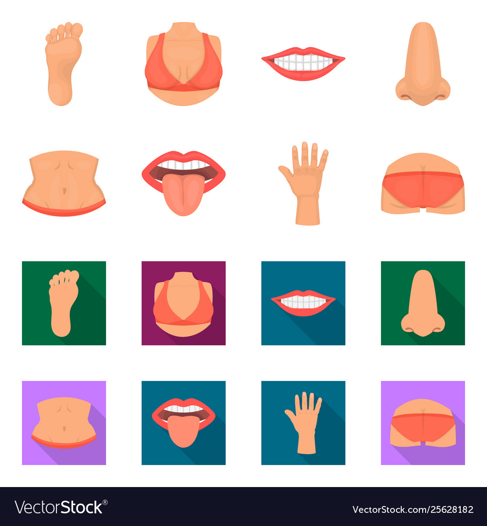 Design body and part logo set