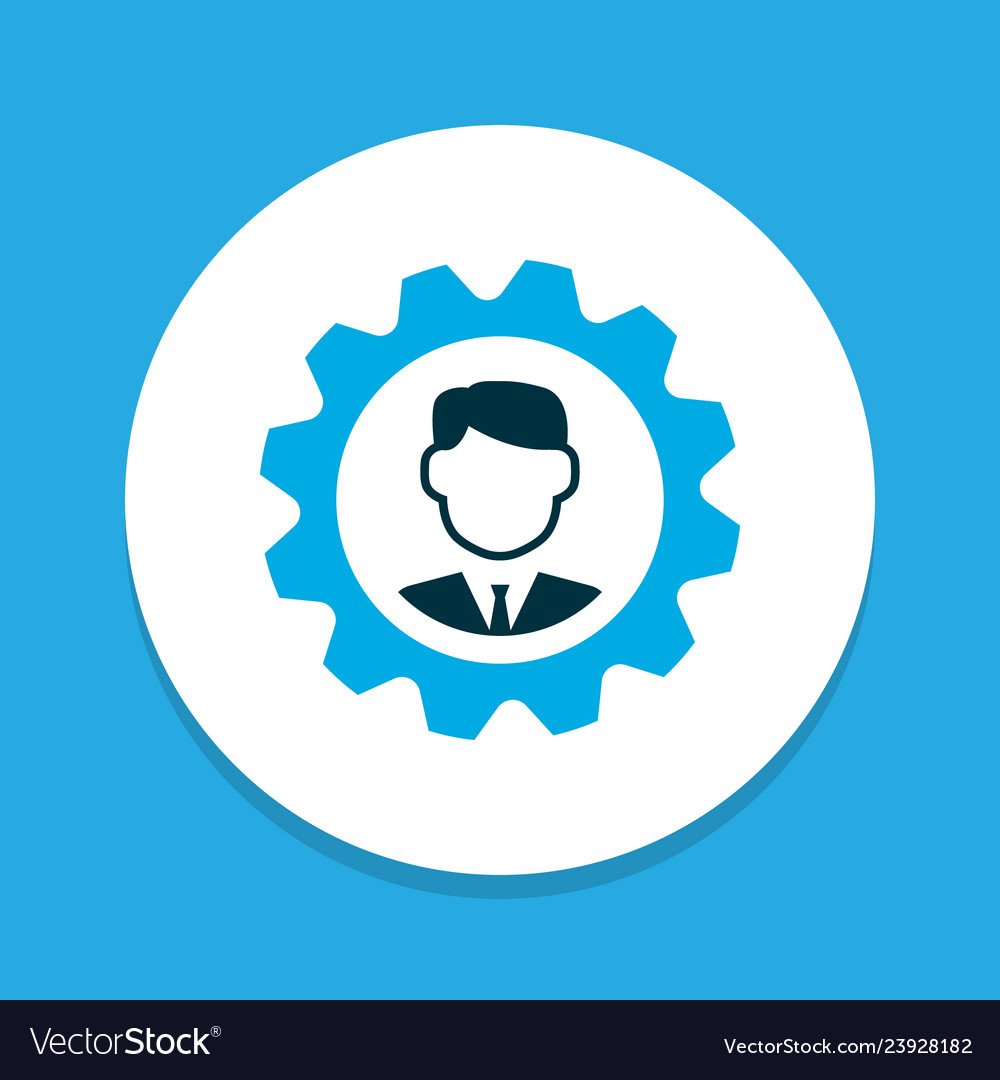 Engineer icon colored symbol premium quality Vector Image
