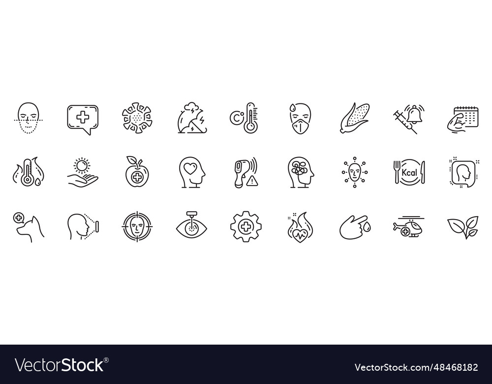 Icons pack as leaves blood donation and stress vector image Icons pack as leaves blood donation and stress