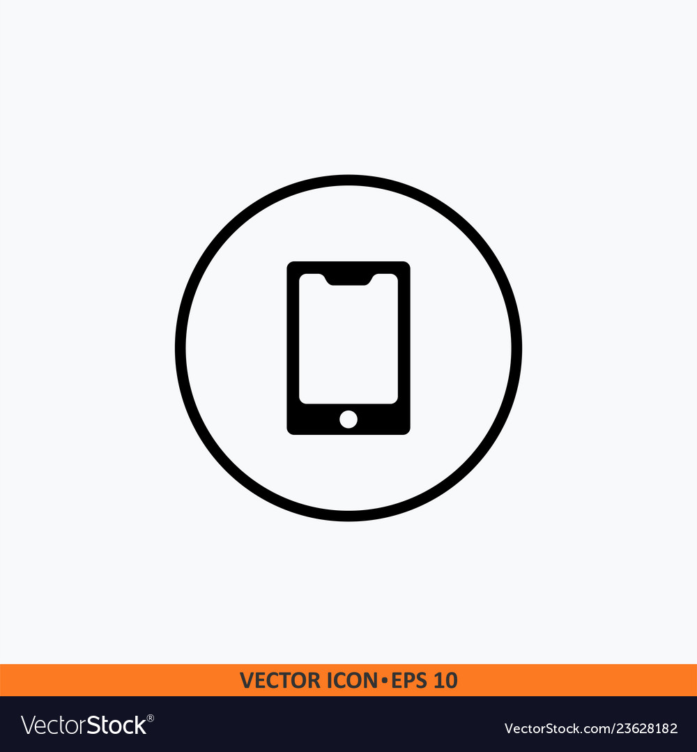 Phone icon round button for your website vector image Phone icon round button for your website