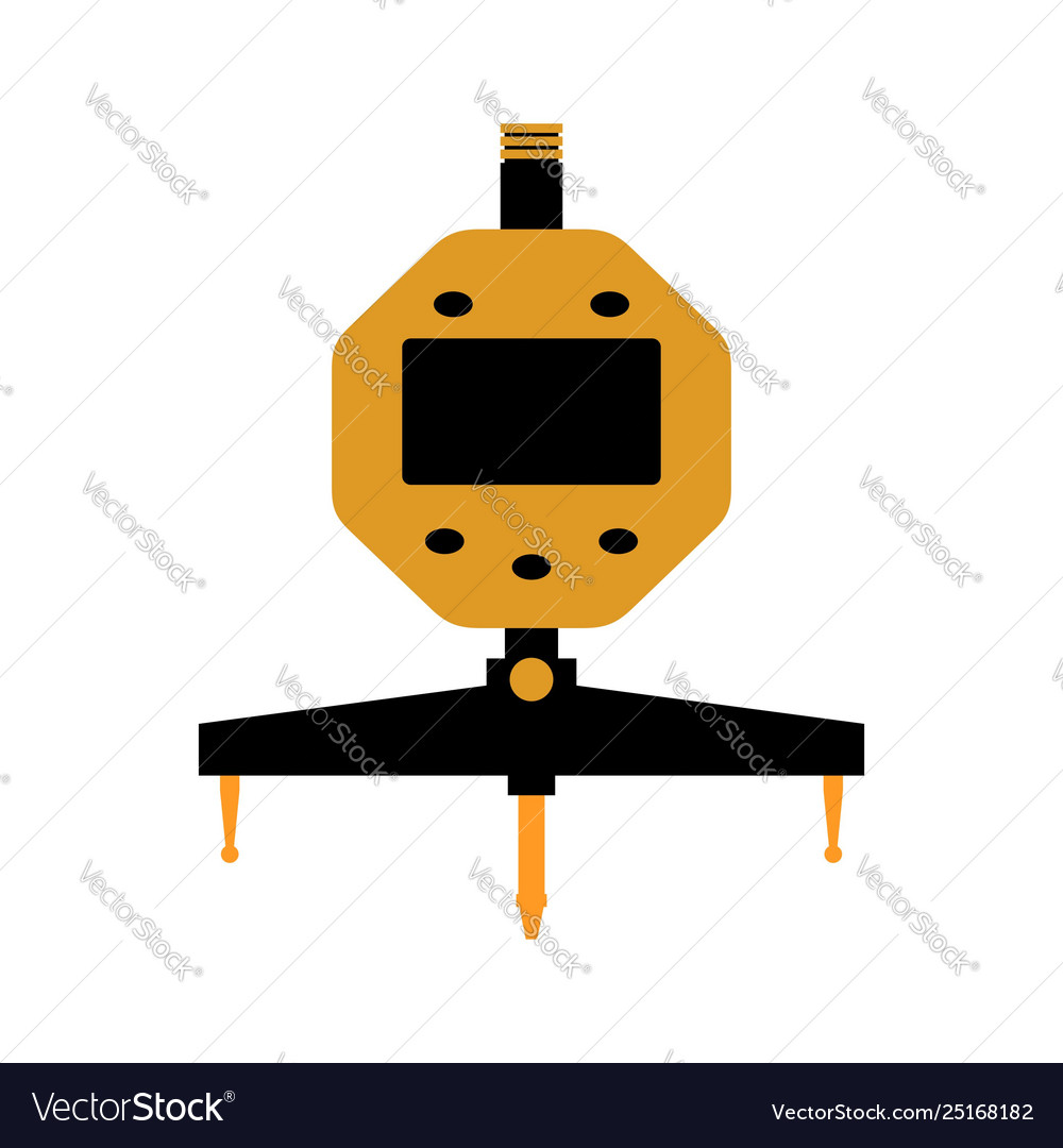 Radius measuring gauge with dial indicator