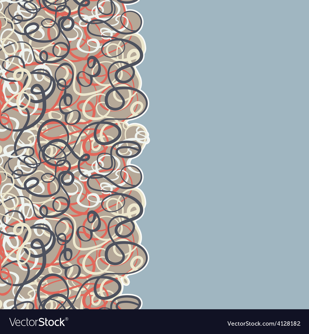 Seamless abstract curly wave pattern