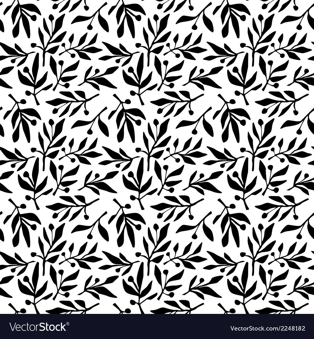 Seamless pattern olive branch