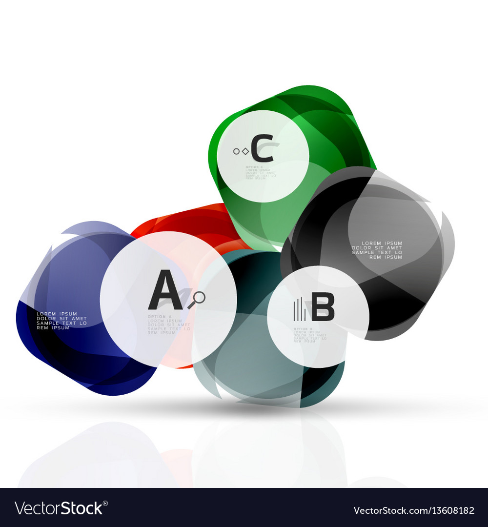 Shiny blank web option boxes vector image Shiny blank web option boxes