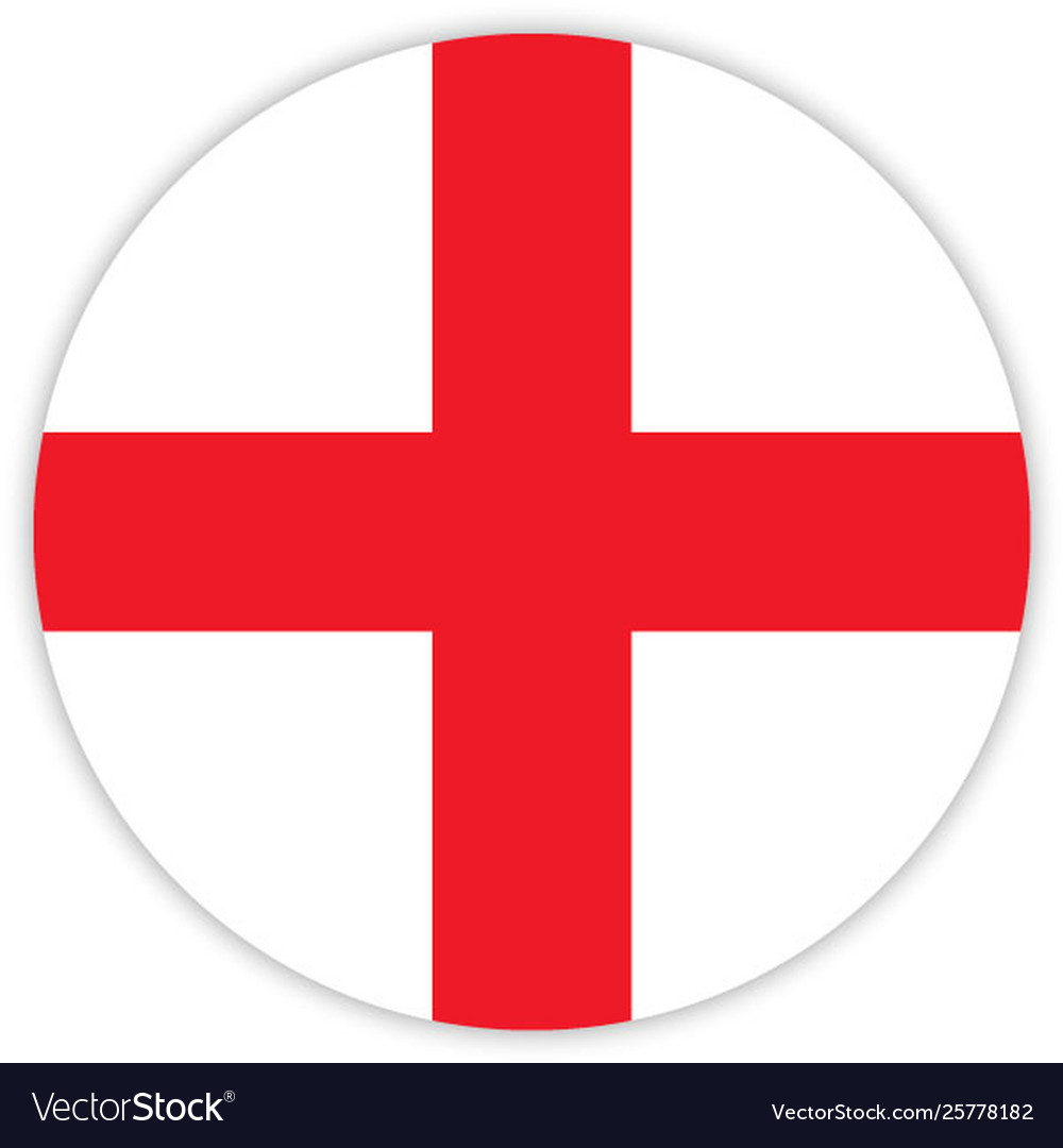 Simple round flag vector image Simple round flag