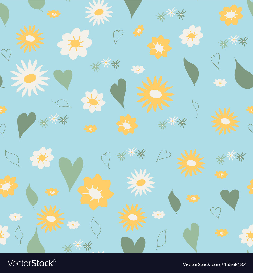 Spring seamless pattern fresh background