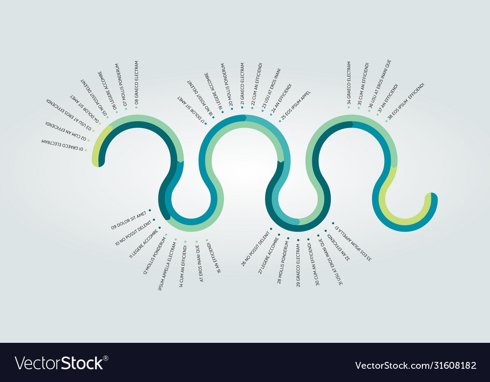 Timeline report template chart scheme step vector image Timeline report template chart scheme step