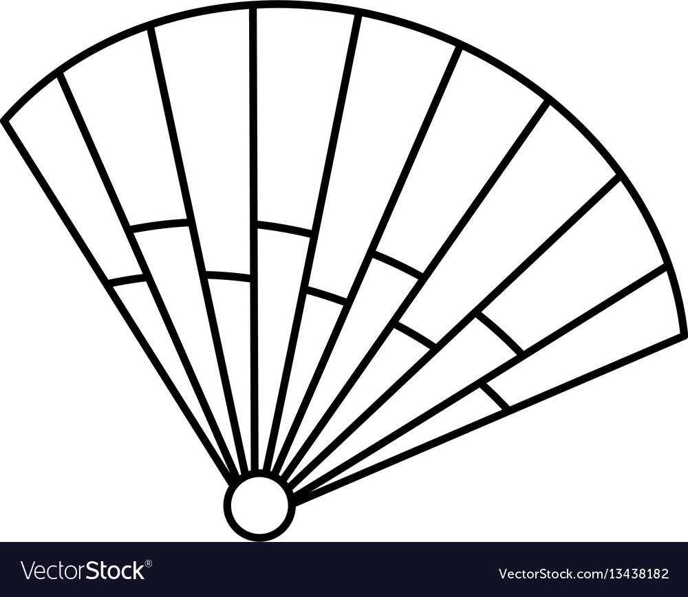 Typical fan spain icon Royalty Free Vector Image