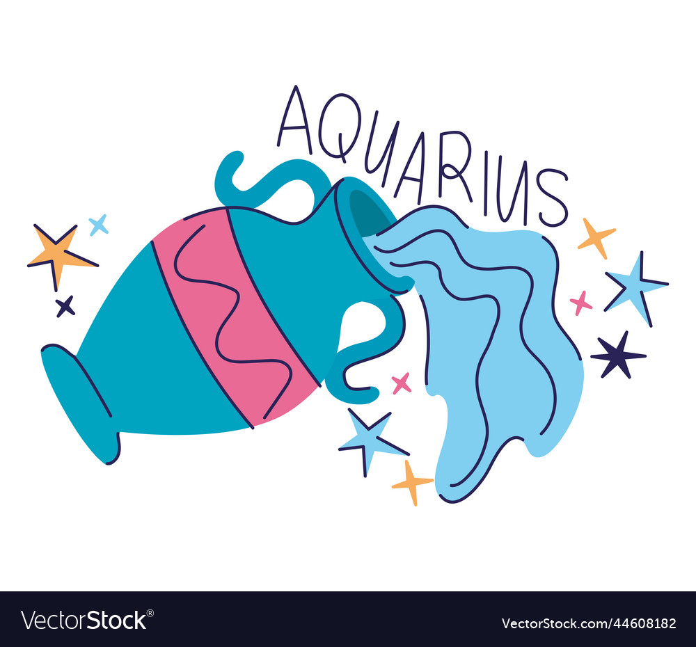 Zodiac aquarium constellation