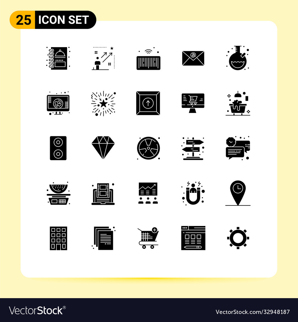 25 universal solid glyph signs symbols test