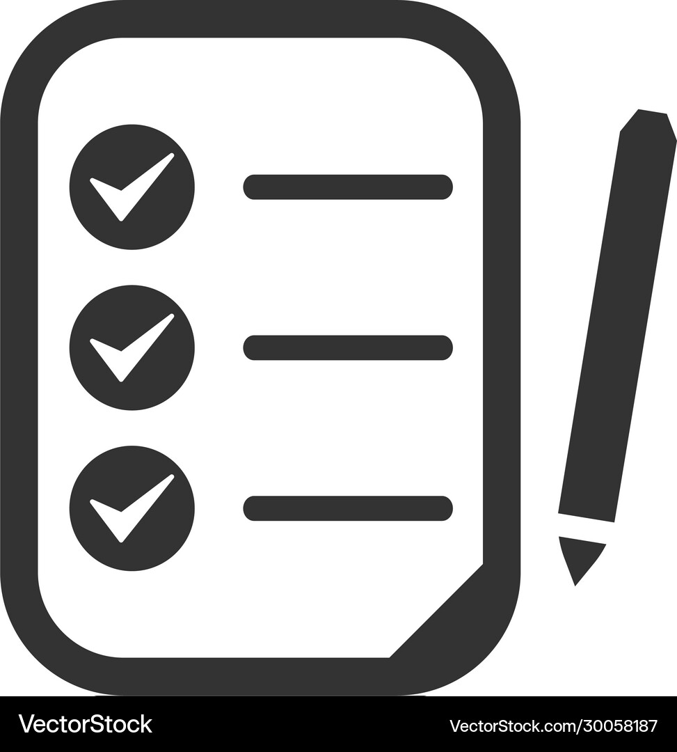 Checklist tasks icon Royalty Free Vector Image