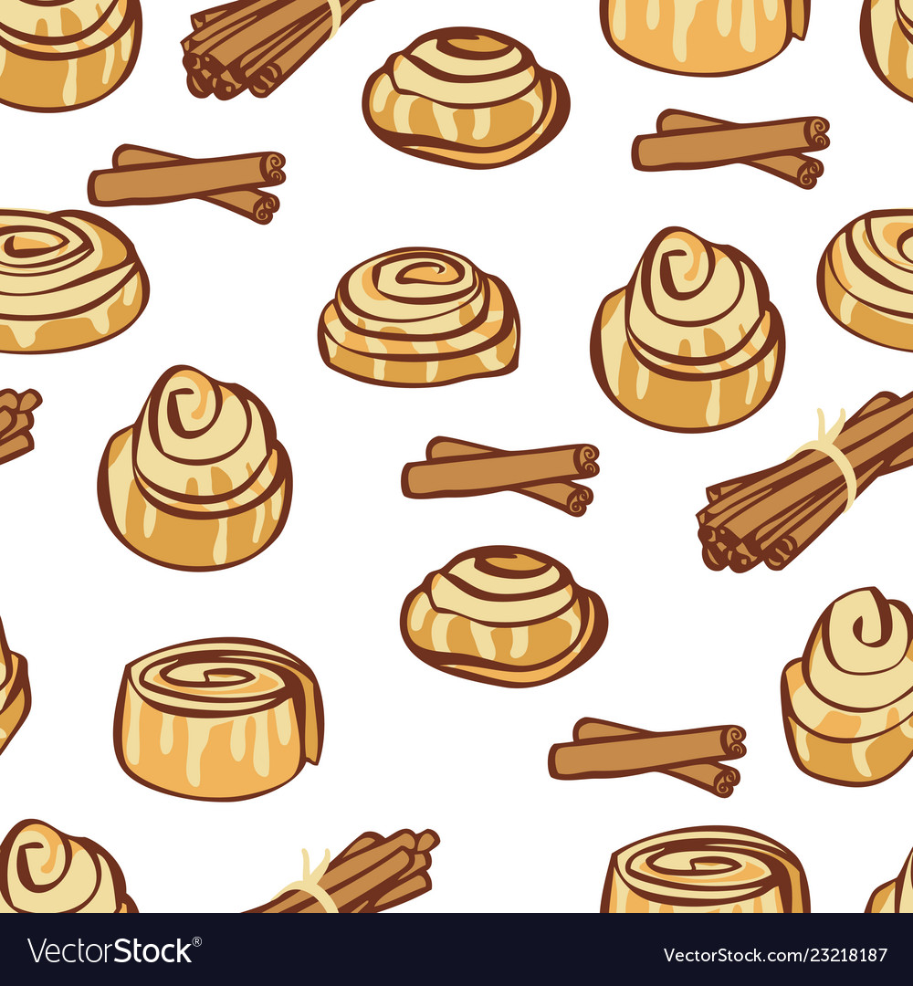 Cinnamon Buns und Sticks Muster