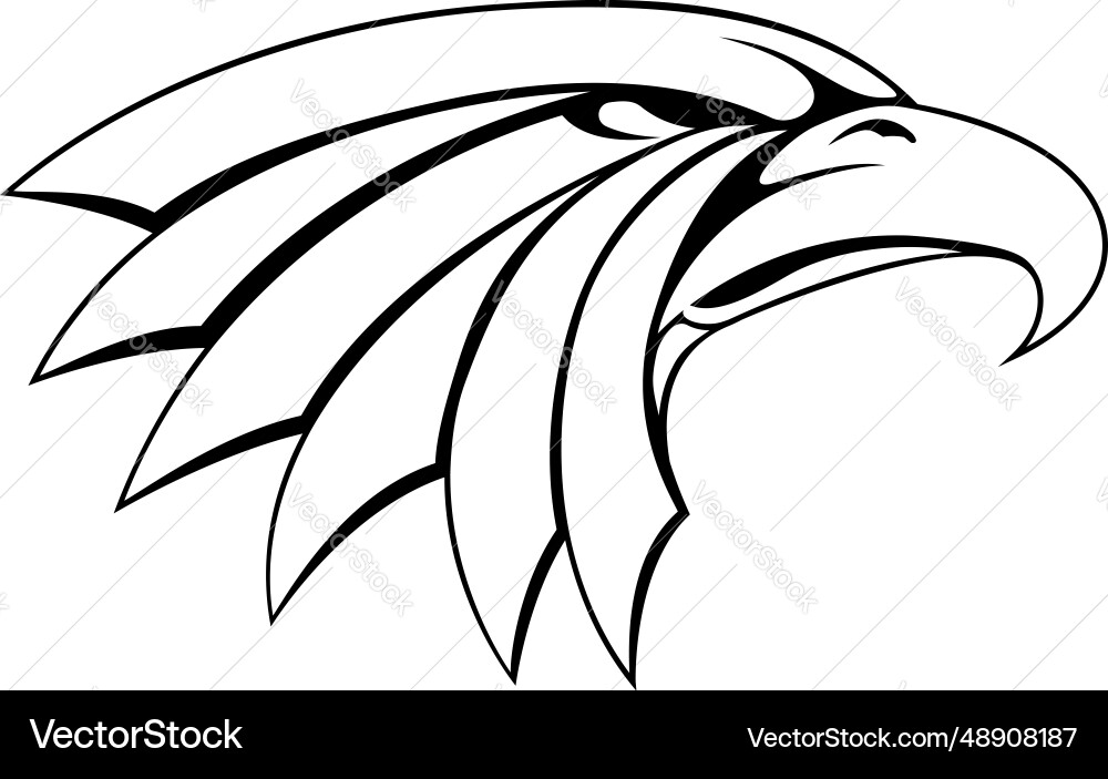 Eagle head Royalty Free Vector Image - VectorStock